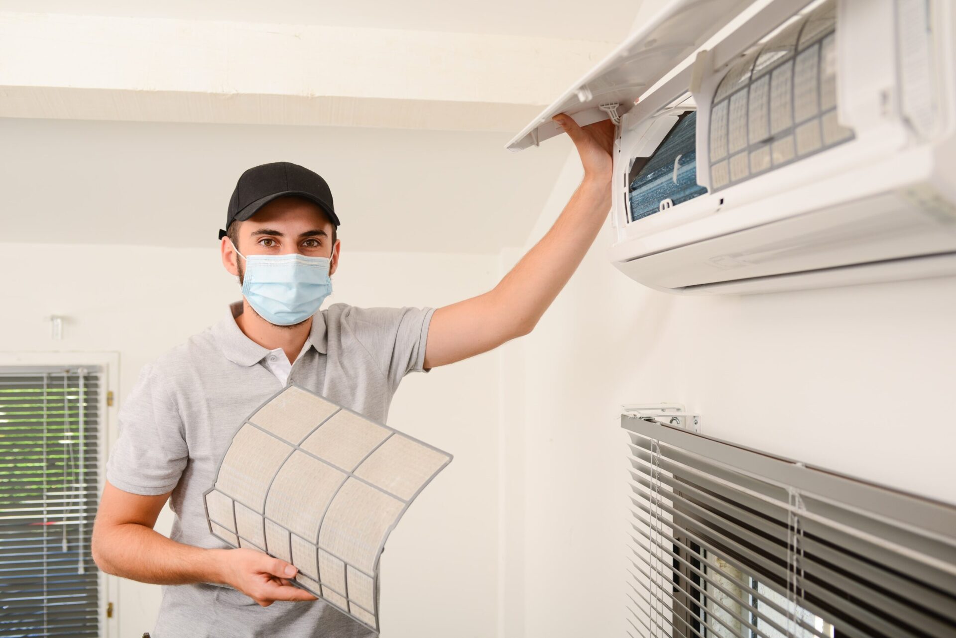 Air conditioner mould treatment 