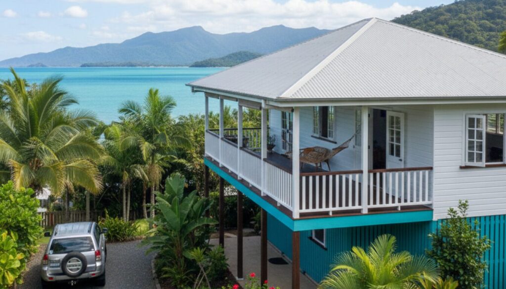 Coastal house with ocean and mountain views